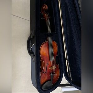 John Juzek formerly in Prague Made in Germany Vintage Wooden Violin.  23-24”